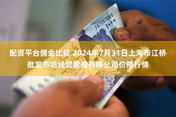 配资平台佣金比较 2024年7月31日上海市江桥批发市场经营管理有限公司价格行情