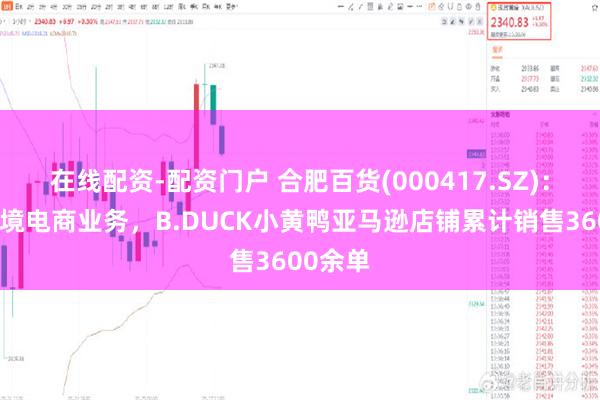 在线配资-配资门户 合肥百货(000417.SZ)：开展跨境电商业务，B.DUCK小黄鸭亚马逊店铺累计销售3600余单