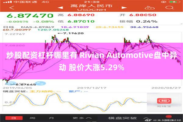 炒股配资杠杆哪里有 Rivian Automotive盘中异动 股价大涨5.29%