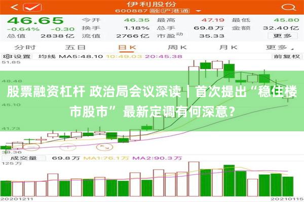 股票融资杠杆 政治局会议深读｜首次提出“稳住楼市股市” 最新定调有何深意？